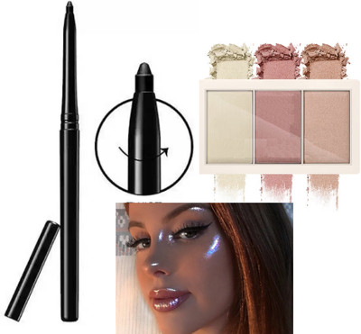SEUNG BEST QUALITY NEW MAKEUP COMBO HIGHLIGHTER + KAJAL(2 Items in the set)