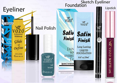 VOZO Makeup Combo Professional Cosmetic Kit with Ultra-Pigmented Set-213(5 Items in the set)