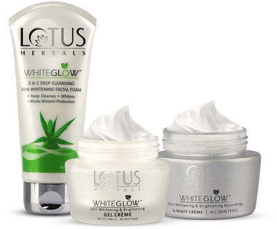 LOTUS HERBALS WhiteGlow Day & Night Pack With Facial Foam(3 Items in the set)