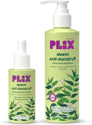 The Plant Fix Plix Neem Anti-Dandruff Advanced Serum + Shampoo | Reduces Dandruff(2 Items in the set)