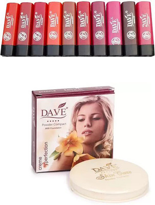 DA.VE Compact+Lipstick(11 Items in the set)