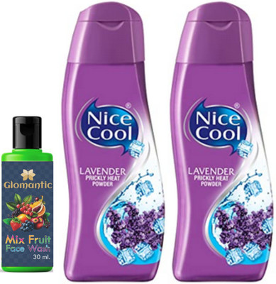 glomantic Mix Fruit Face Wash & Nice Cool Levender Powder 2pcs (150*2=300GM)(2 Items in the set)