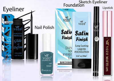 VOZO Makeup Combo Professional Cosmetic Kit with Ultra-Pigmented Set-191(5 Items in the set)