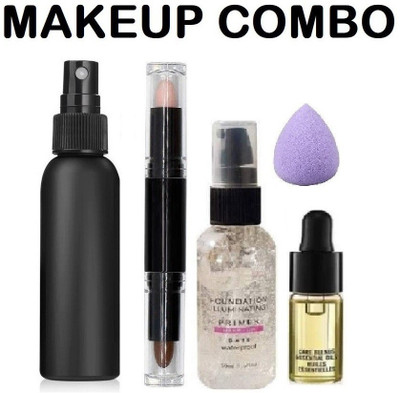 Latixmat COMBO OF PRIMER, FIXER, CONCEALER ,BLENDER & SERUM(5 Items in the set)