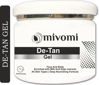 MIVOMI Herbal De-Tan Massage Gel With Natural Extracts | Helps Nourishes & Moisturizing(250 g)