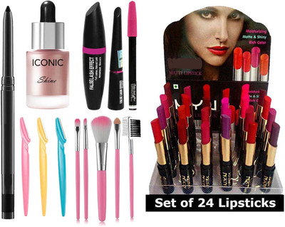 Dhanmann Kajal+Highlighter+3in1+5 Make(37 Items in the set)