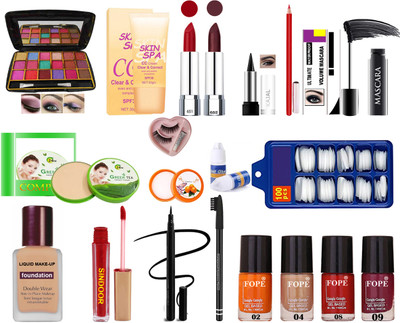 FOPE Ultra Glow Professional Makeup Kit Combo Set for Women/Girls A20230710(20 Items in the set)