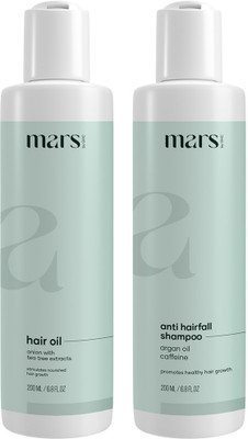 mars by GHC Hair Nourishing Combo Pack - Hair Growth Oil (200ml) & Anti Hair Fall DHT Blocker Shampoo (200ml) - Power Of Natural Ingredients - Better Hair Growth & Nourishment(2 Items in the set) mars by GHC Hair Nourishing Combo Pack - Hair Growth Oil (200ml) & Anti Hair Fall DHT Blocker Shampoo (200ml) - Power Of Natural Ingredients - Better Hair Growth & Nourishment(2 Items in the set)