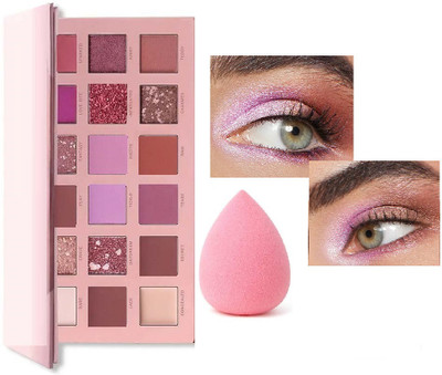 Libline Eyeshadow with Creamy Texture, Waterproof & Makeup Sponge(2 Items in the set)