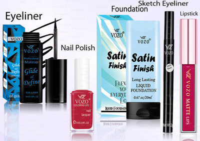 VOZO Makeup Combo Professional Cosmetic Kit with Ultra-Pigmented Set-29(5 Items in the set)