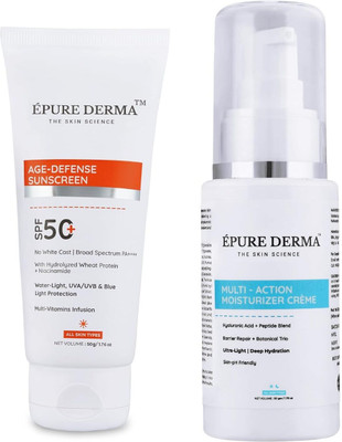 EPURE DERMA Combo for Deep Hydration, Anti-Aging, Broad-Spectrum Protection(2 Items in the set)
