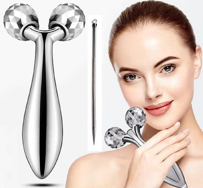 MYEONG 3D Roller Massager For Face & Black Head Remover Pin(2 Items in the set)