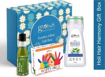 Globus Naturals Holi Hair Harmony Gift Box(2 Items in the set)