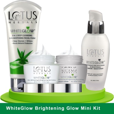 LOTUS HERBALS WhiteGlow Skin Brightening Glow Mini Kit(4 Items in the set)