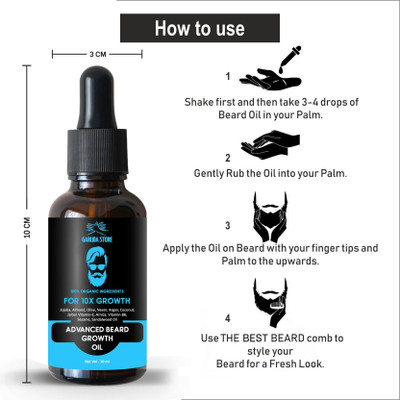 Garuda Store Beard Oil for Soft and Long Beard - Softens and Conditions Beard - Hair Oil(30 ml)