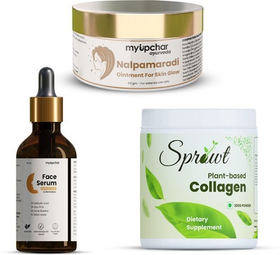 myUpchar Collagen Face Serum Combo (Nalpamaradi + Collagen Powder + Face serum)(3 Items in the set)