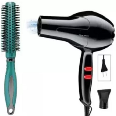 Shunfi Round Roller Comb With Professional Hair Dryer NV - 6130 Hair Roller Combo(2 Items in the set)