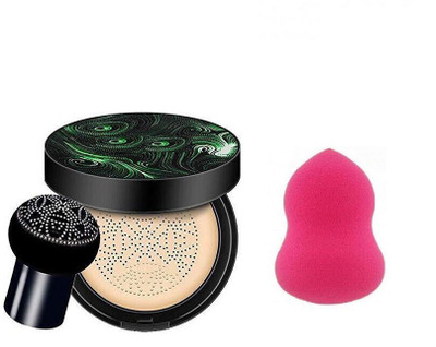 seyblush Beauty Foundation Mushroom Head Air Cushion Waterproof BB Cream Frost and more(2 Items in the set)