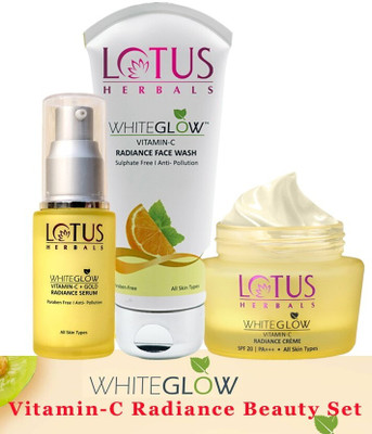 LOTUS HERBALS WhiteGlow Vitamin C Radiance Beauty Set(3 Items in the set)