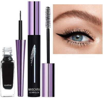 THTC Long Lasting Deep Black Water Proof Eyeliner & Mascara(2 Items in the set)