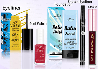 VOZO Makeup Combo Professional Cosmetic Kit with Ultra-Pigmented Set-11(5 Items in the set)