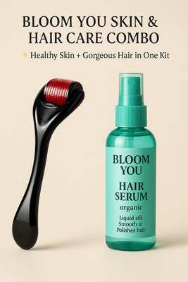 BLOOM YOU Hair Growth & Repair Combo Pack – 100ml Serum + Roller(2 Items in the set)