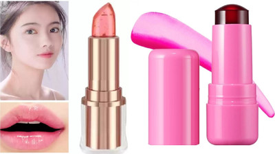 GFSU - GO FOR SOMETHING UNIQUE pink magical gel lipstick with cooling water jelly blusher(2 Items in the set)
