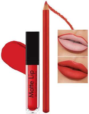 Libline Velvety Waterproof Long Lasting Lip Liner and Liquid Matte Lipstick(2 Items in the set)