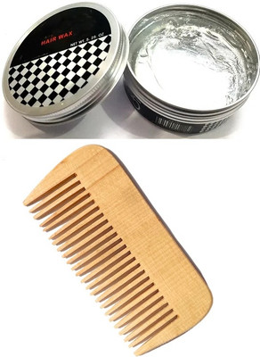 HUZURLU Hair Wax with Portable Styling Massage Anti-Static Hair Comb(2 Items in the set)