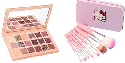 ZOXITAV Combo Of 18 color Eye Shadow Palette With 7 Piece Brush Set(2 Items in the set)