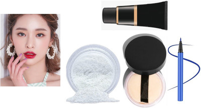 BLUEMERMAID RICH LOOK MAKEUP SET WITH NATURAL LOOK & MATTE FINISH(4 Items in the set)