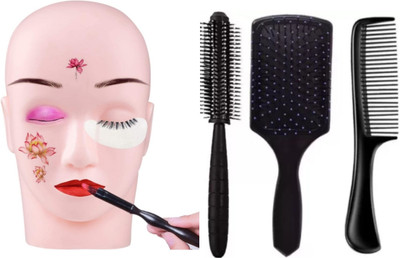 feelhigh Full face practice Dummy With comb set 3(4 Items in the set)