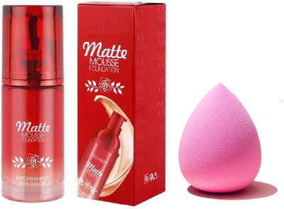 nn Liquid Foundation, Lightweight Skin Natural Coverage, For Daily Use With Beauty Blender(2 Items in the set)