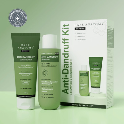 BARE ANATOMY Anti-Dandruff Shampoo & Conditioner Combo Kit(2 Items in the set)