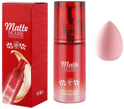 Maryville smudged proof new foundation with beauty puff long lasting pack of 2(2 Items in the set)