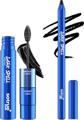 Sotrue Dark Spell 2-in-1 Mascara & Kohl Pencil Kajal, Black | Long Lasting Smudge Proof(2 Items in the set)