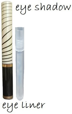 Luipui black eye liner and silver eye shadow pack of 2(1 Items in the set)
