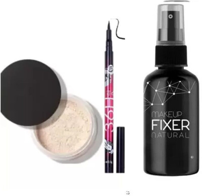 lately COMBO OF FIXER LOSE POWDER & WATER PROOF EYELINER(3 Items in the set)
