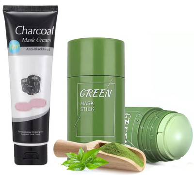 Yuency Green Tea Stick Mask Purifying Clay, Face Moisturizer, Oil Control, Charcoal mask(2 Items in the set)