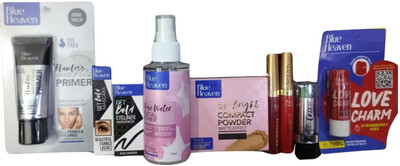 BLUE HEAVEN Get Bright Makeup Combo Kit(8 Items in the set)