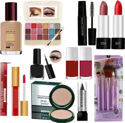 Valhalla All in one daily use face makeup combo for women(12 Items in the set)