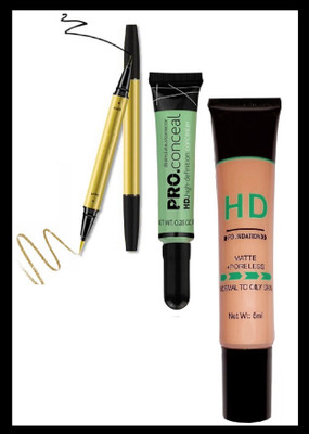 nn new look perfect makeup combo set easy to use pack of 3(3 Items in the set)