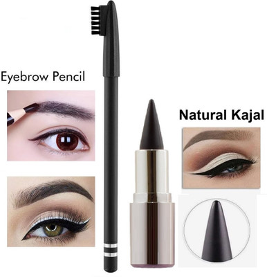 Aylily Professional Eye care matte finish kajal and eye brow pencil(2 Items in the set)