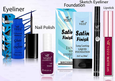 VOZO Makeup Combo Professional Cosmetic Kit with Ultra-Pigmented Set-268(5 Items in the set)