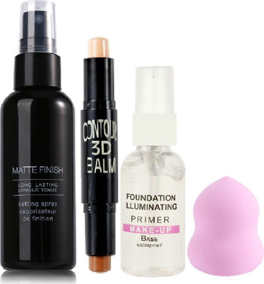 YAWI best one Liquid Concealer and fixer and primer with blender(4 Items in the set)
