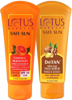 LOTUS HERBALS Safe Sun C the Glow Combo(2 Items in the set)
