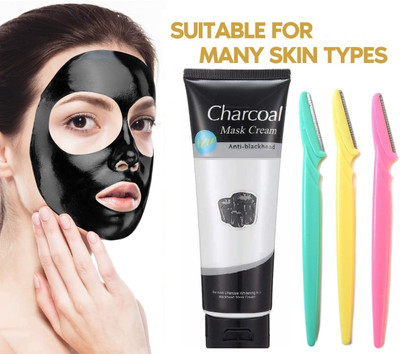 MYEONG Eye Brow Sharper & Charcoal Deep Cleansing Face Pack(4 Items in the set)