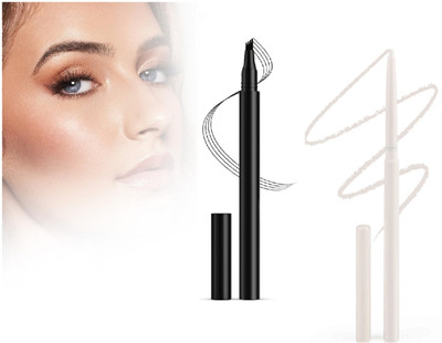 Neycare easy to use new eye white kajal with black eyebrow filer pen pack of 2(2 Items in the set)