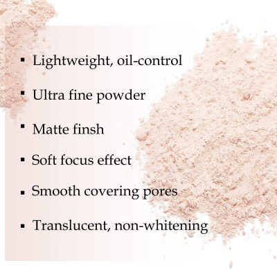 MYEONG Full Coverage Foundation and Liquid Concealer with Loose Powder & Blender(4 Items in the set)