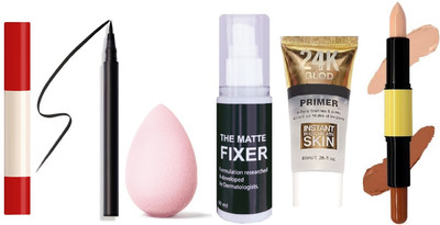 nn mini makeup combo set natural look easy to use new look pack of 6(6 Items in the set)
